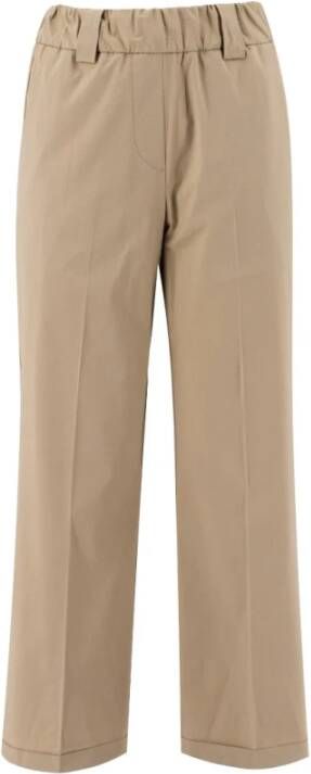 Le Tricot Perugia Wide Trousers Beige Dames
