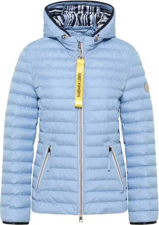 Lebek Down Jackets Blauw Dames