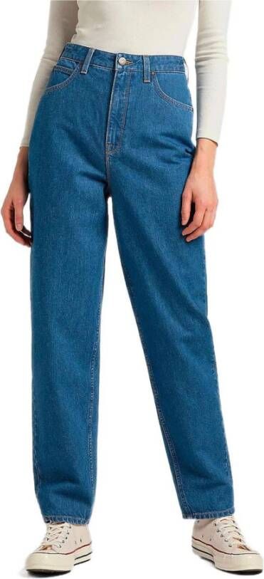 Lee Stijlvolle Blauwe Denim Jeans Blue Dames