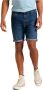 Lee Blauwe Rits Knoop Shorts Lente Zomer Blue Heren - Thumbnail 1