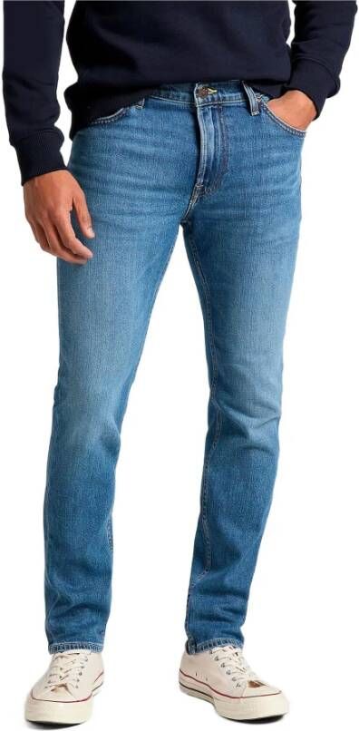 Lee Heren Blauwe Jeans met Ritssluiting en Knoopsluiting Blauw Heren