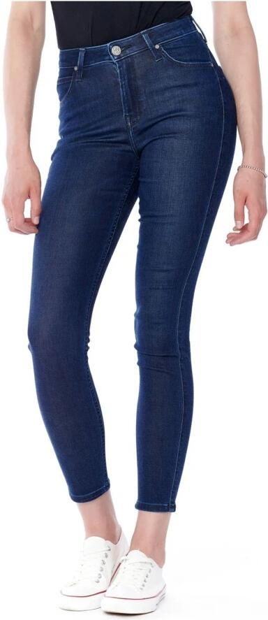 Lee Hoge taille skinny jeans Donker denim Blue Dames - Foto 3