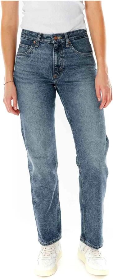 Lee Klassieke Rider Wide Leg Jeans Blue Dames - Foto 9