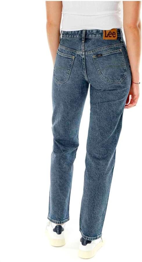 Lee Klassieke Rider Wide Leg Jeans Blue Dames - Foto 5
