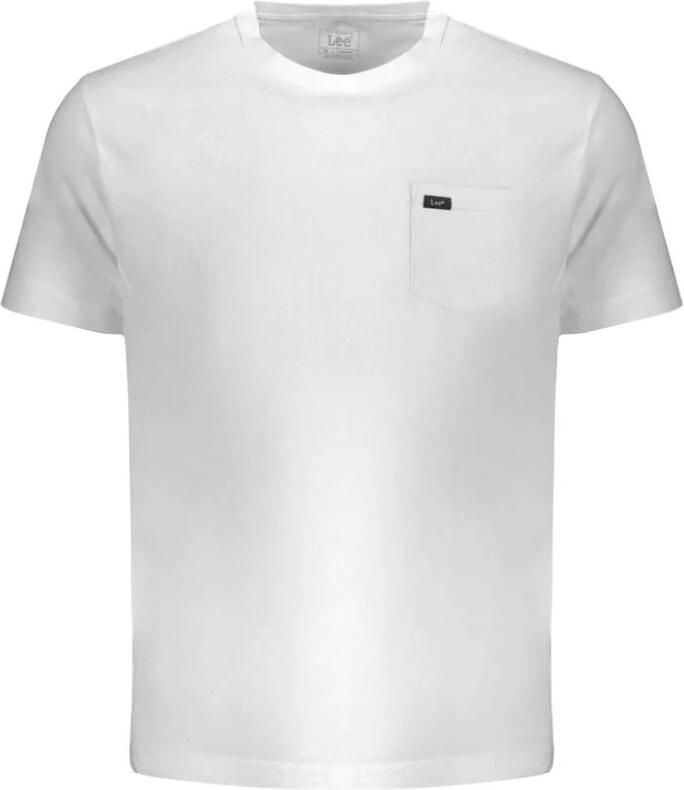 Lee Katoenen T-shirt met ronde hals White Heren