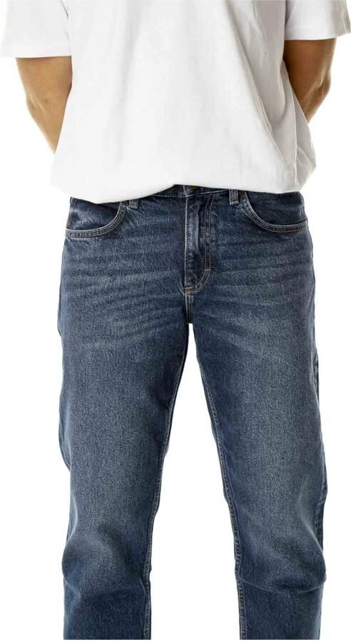 Lee Mid Waist Tapered Fit Jeans Blue Heren - Foto 4