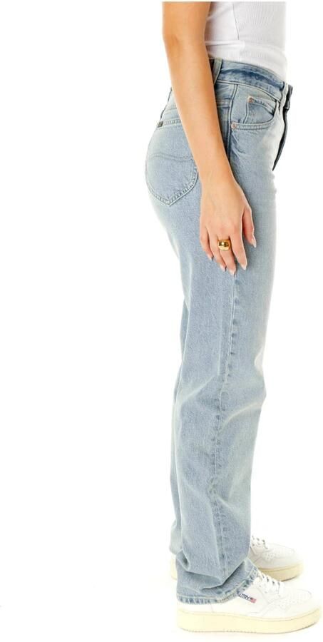 Lee Straight Fit Mid Waist Jeans Blue Dames - Foto 6