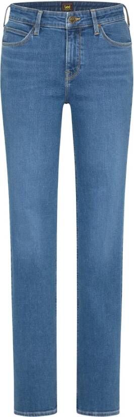 Lee Marion straight jeans Blauw Dames