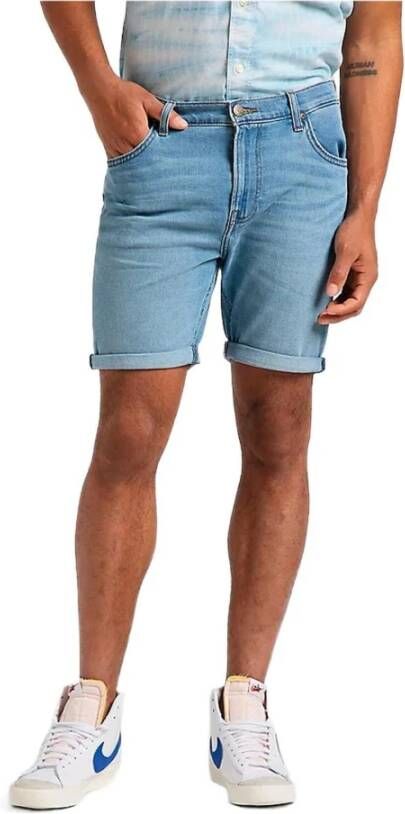Lee Shorts plain Blauw Heren
