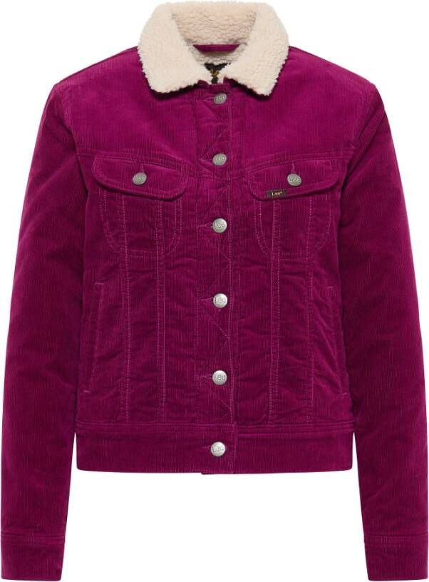 Lee Sherpa Rider Jas voor Vrouwen Purple Dames