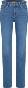 Lee Marion straight jeans Blauw Dames