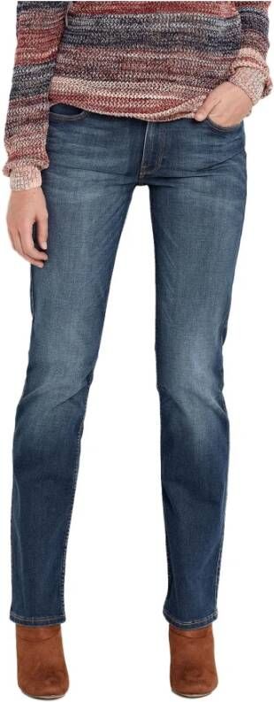 Lee Straight Jeans Blauw Dames