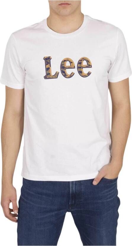 Lee T-shirt Camo Package Bright White Wit Heren