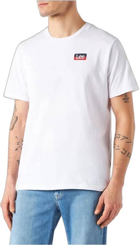 Lee T-shirt Xm Logo Wit Heren