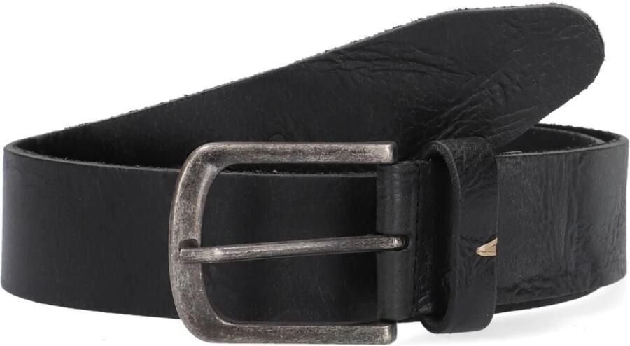 Legend Zwarte leren riem met gevlekte print Black Heren - Foto 4