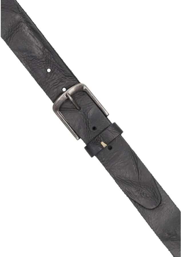 Legend Zwarte leren riem met gevlekte print Black Heren - Foto 3