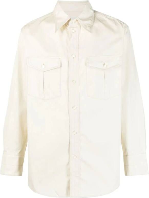 Lemaire Casual overhemd White Heren