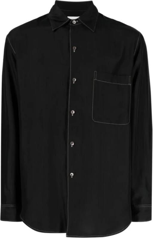 Lemaire Casual overhemd Zwart Heren