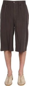 Lemaire M221Pa300Lf634495 Shorts Bruin Heren