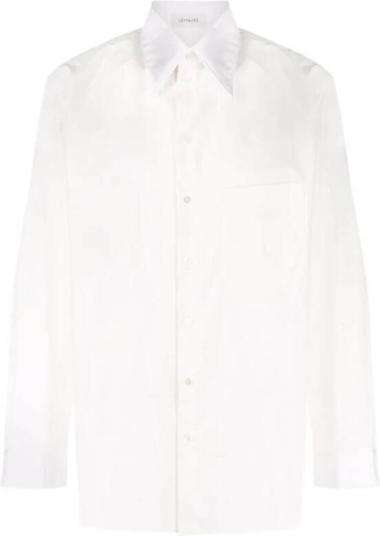 Lemaire Overhemd White Heren