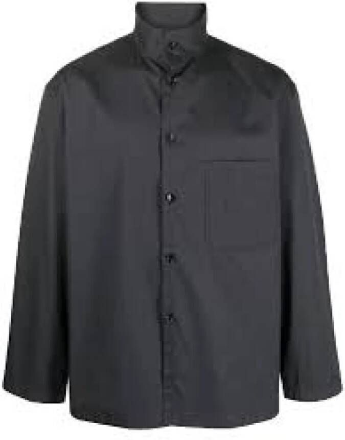 Lemaire Overhemd Zwart Heren
