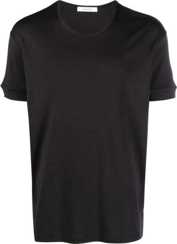 Lemaire Ribbed T-Shirt Zwart Heren