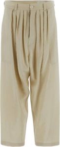 Lemaire Trousers Woman Clothing Beige Dames