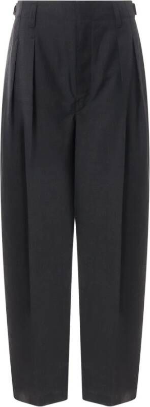 Lemaire Wide Trousers Zwart Dames