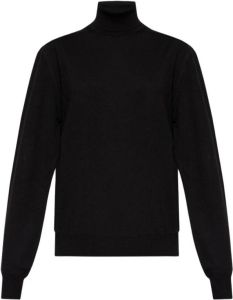 Lemaire Wool turtleneck sweater Zwart Dames