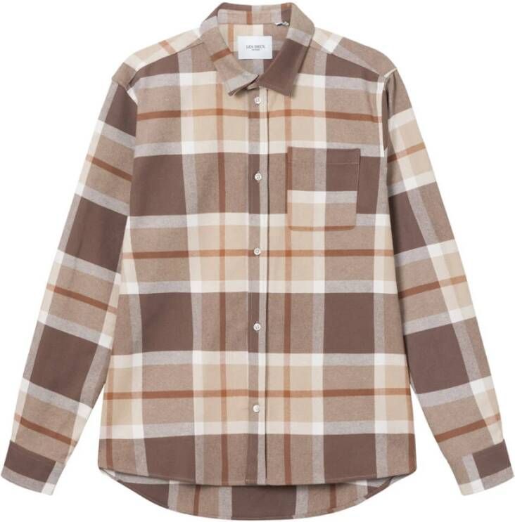 Les Deux Alledaagse t-shirts Beige Heren