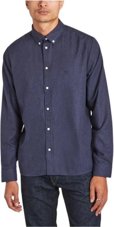 Les Deux Alledaagse t-shirts Blauw Heren