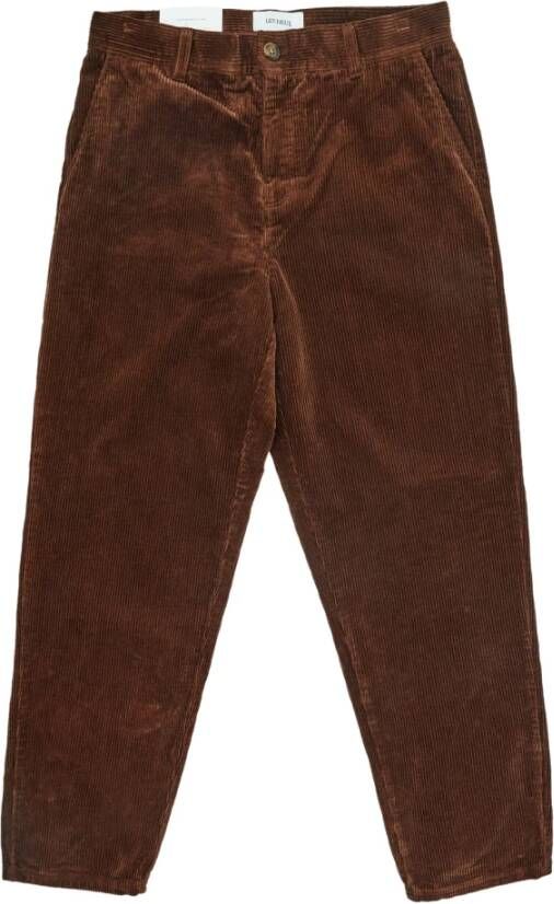 Les Deux Bruine Corduroy Broek Bruin Heren