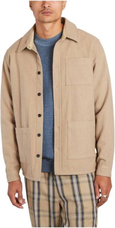 Les Deux Dagelijks t-Shirt Beige Heren