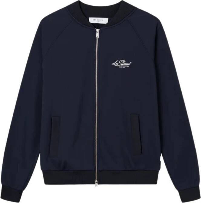 Les Deux Donker Navy Ivoor Sterling Track Jacket Blauw Heren