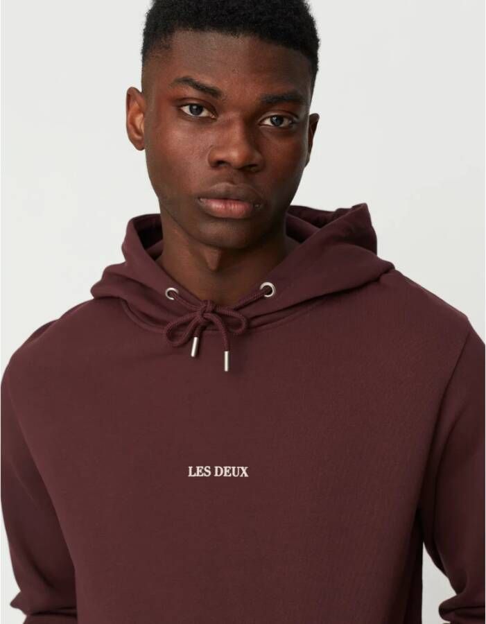 Les Deux Hoodies Bruin Heren
