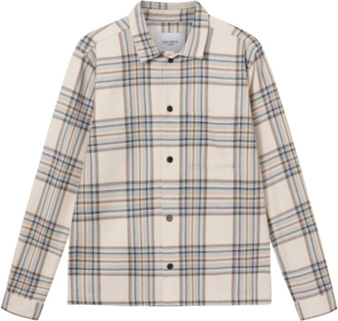 Les Deux Keanu Check Twill Overhemd Beige Heren