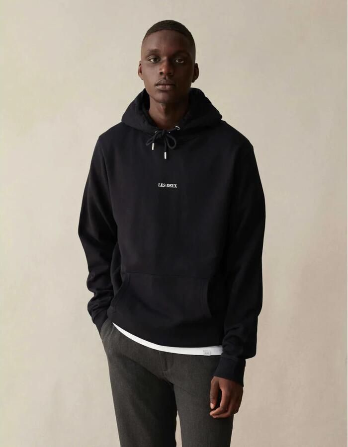 Les Deux Lens Hoodie Comfortabele en stijlvolle hoodie Black Heren - Foto 2