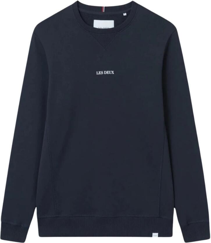 Les Deux Lens Sweatshirt Simpele Stijl Veelzijdige Crewneck Blue Heren - Foto 6