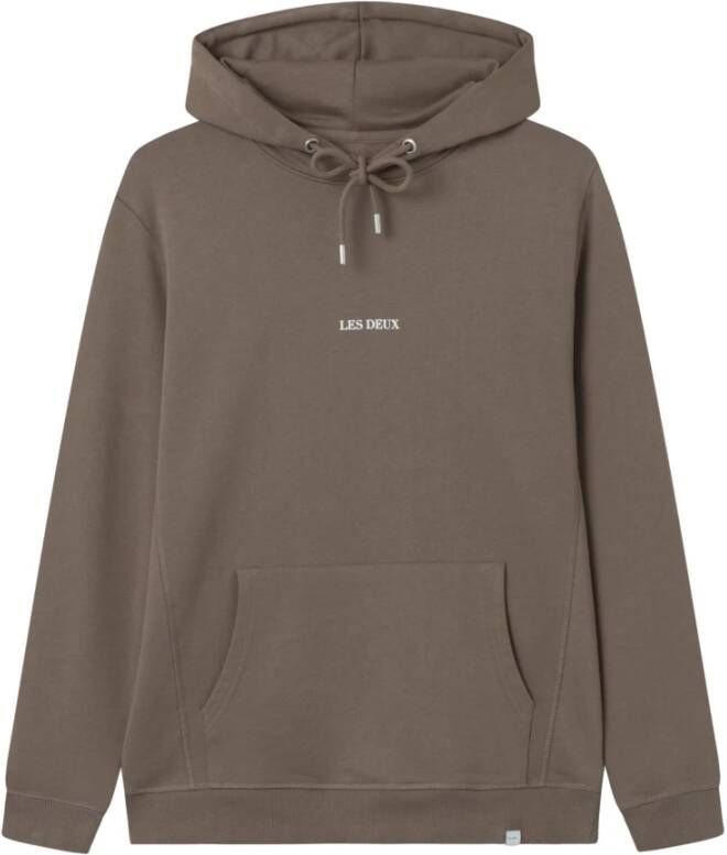 Les Deux LS Hoodie Blijf comfortabel en stijlvol Bruin Heren
