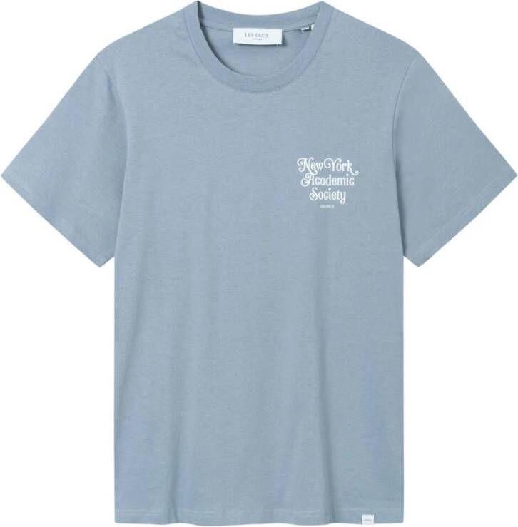 Les Deux T-shirt korte mouw Blauw Heren