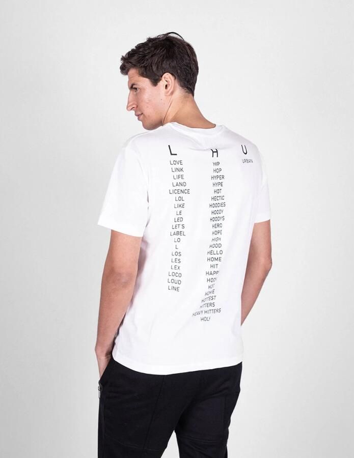 Les Hommes T-shirt Korte Mouw UHT214 700P | Typography T-Shirt - Foto 3
