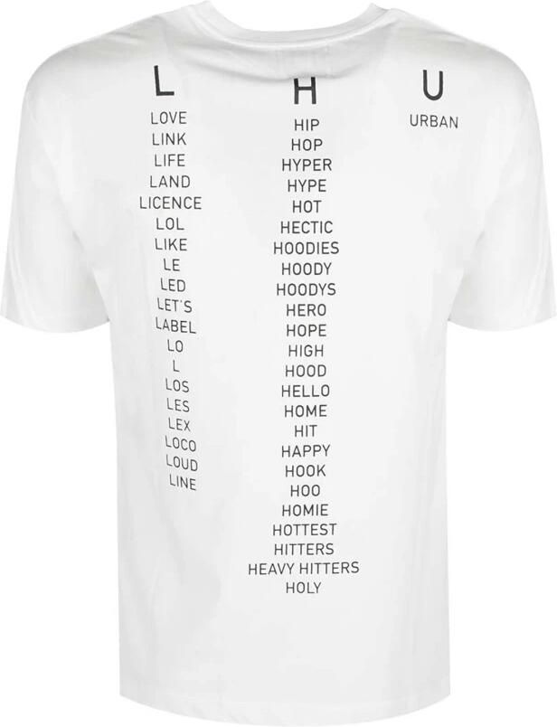 Les Hommes T-shirt Korte Mouw UHT214 700P | Typography T-Shirt - Foto 4