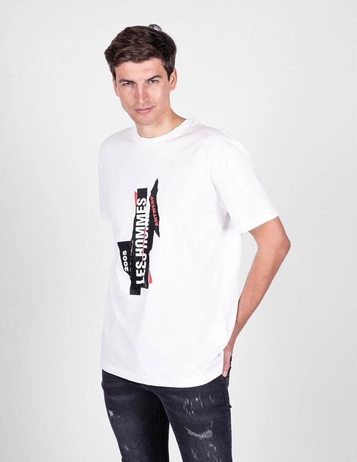 Les Hommes T-shirt Korte Mouw LJT224-710P | Logo - Foto 2