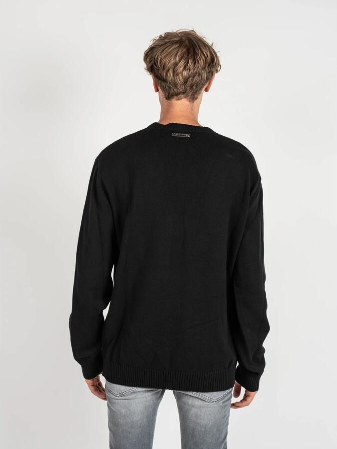Les Hommes Trui LKK112 603A | Classic Fit Jumper with Nylon Detail on Sleeves - Foto 2