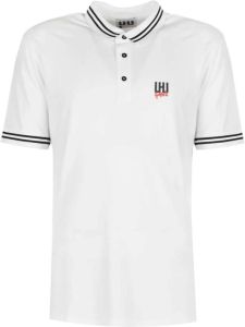 Les Hommes ; Lhu bende; Polo t-shirt Wit Heren