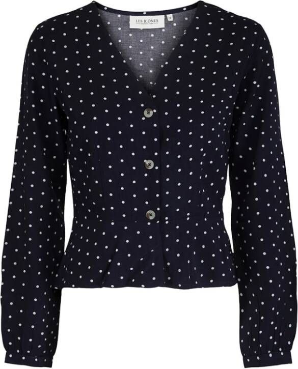 LES Icônes Blouses Blauw Dames