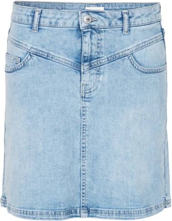 Levete Room Denim Upgrade Rok Blauw Dames