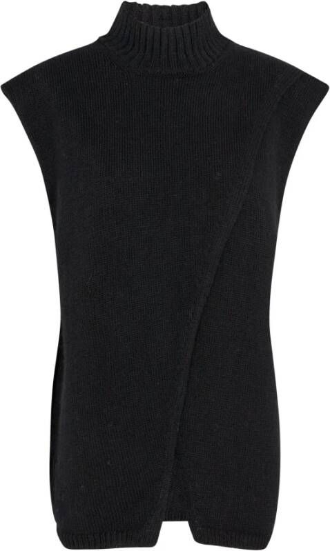 Levete Room Gebreid Vest voor Vrouwen Zwart Dames
