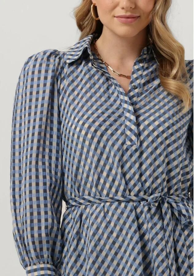 Levete Room Blauwe Midi Jurk Anemoone 1 Multicolor Dames