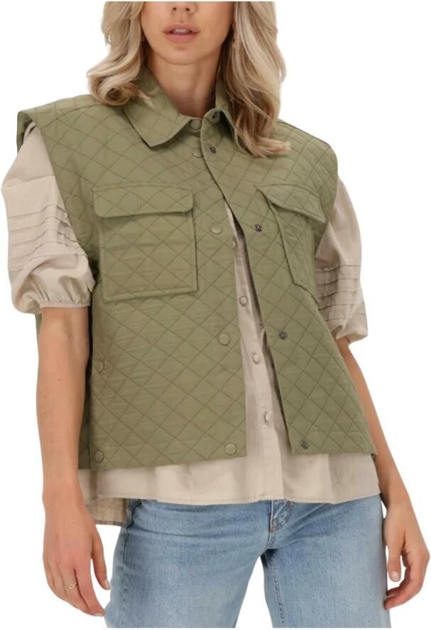 Levete Room Groene Sarah 1 Shirt Blazer Green Dames - Foto 3